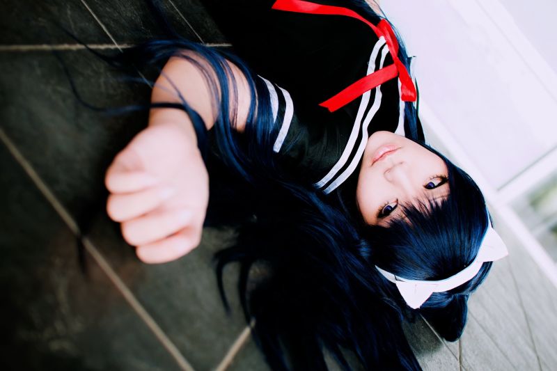 naiset,anime,sininen,vaatetus,musta,cosplay