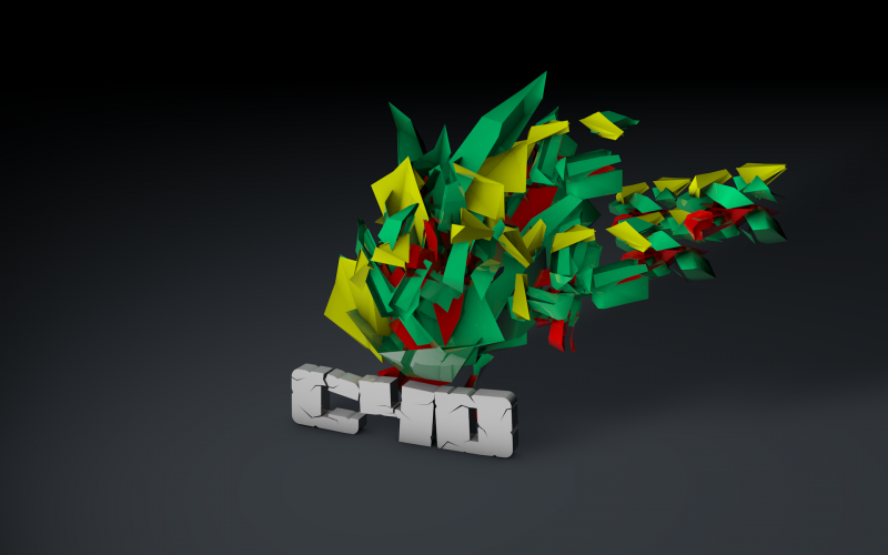 illustrazione, astratto, logo, Cinema 4D, verde, ARTE illustrazione, astratto, logo, Cinema 4D, verde, ARTE