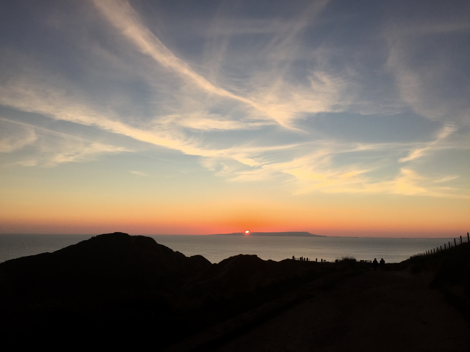 tramonto, mare, cielo, Sole, spiaggia, nuvole, Dorset, Lulworth, i phone, Lulworthcove, Durdle Door, Manowarbay