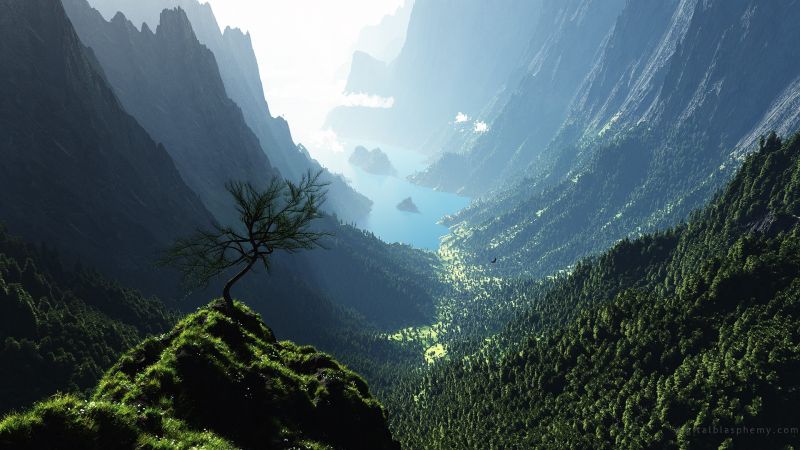 slunečnímu záření, krajina, les, hory, Příroda, fjord slunečnímu záření, krajina, les, hory, Příroda, fjord