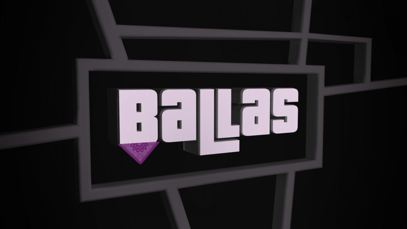 bílý, neon, 3D, text, podepsat, značka, Grand Theft Auto San Andreas, Ballas, tvar, design, číslo, font, signage
