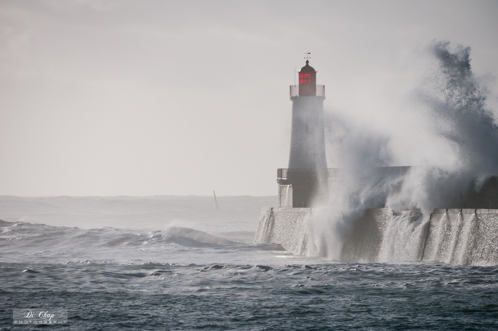 sablesdolonne, lachaume, oceán, Leiv, Tempete, vagues, Jetee, Francie, Vendee, vlny, molo, maják, lessablesdolonne, paysdelaloire, fr, zimní bouře, bouřka