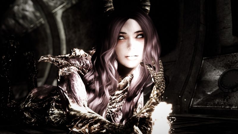 tma, počítač tapeta, dívka, černé vlasy, goth subkultury, model