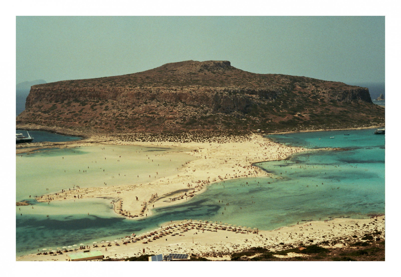 viaggio, blu, mare, estate, Sole, colore, film, spiaggia, natura, bellissimo, analogico, 35MM, Canone, fotografia, sabbia, vacanze, vista, AE1, turchese, voglia di girovagare, Grecia, Creta, balos