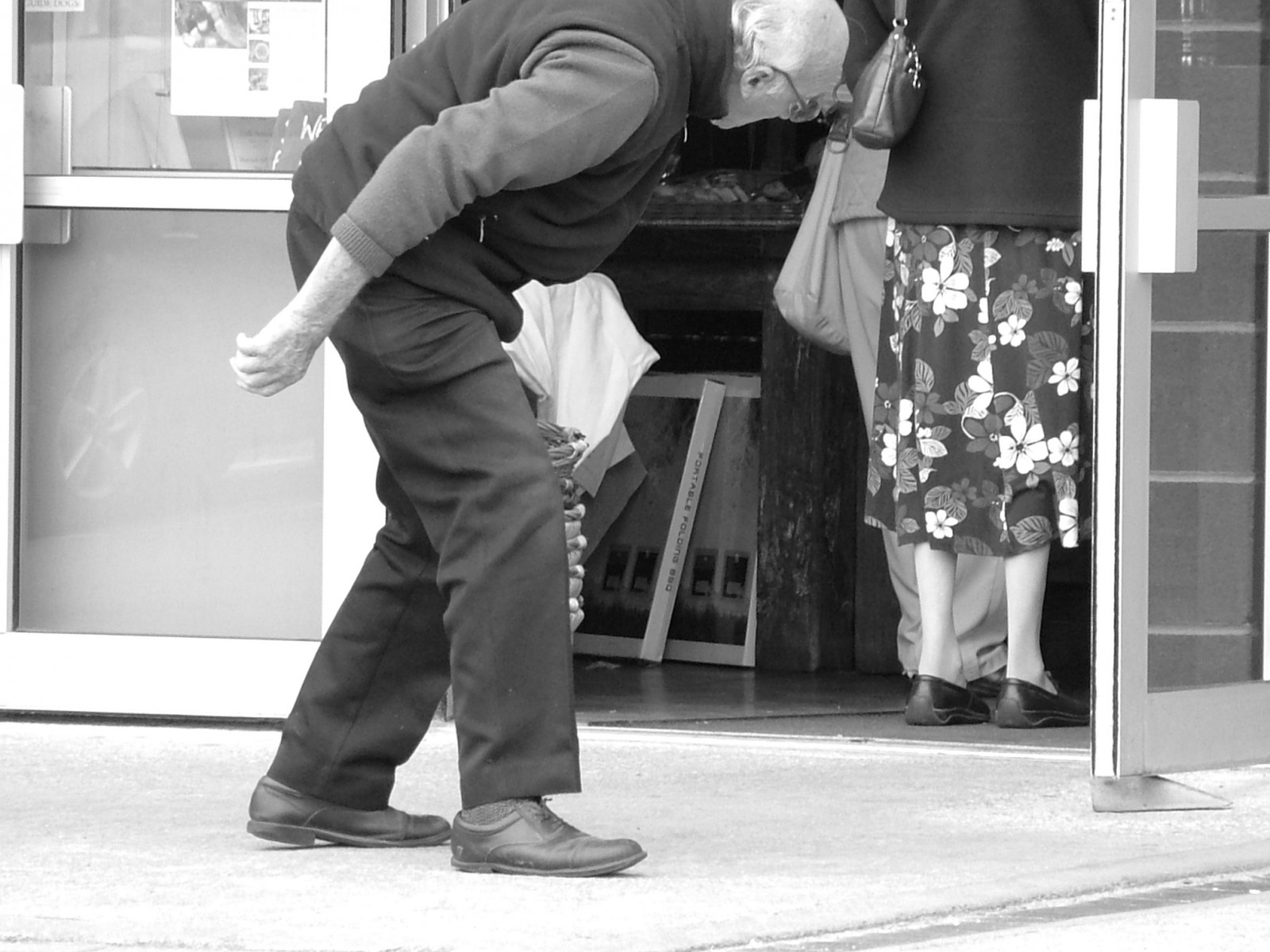 ulice, starý, Černý a bílý, žena, muž, černobílý, Mládí, fotografování, Cornwall, scéna, sukně, starší, chlapec, Padstow