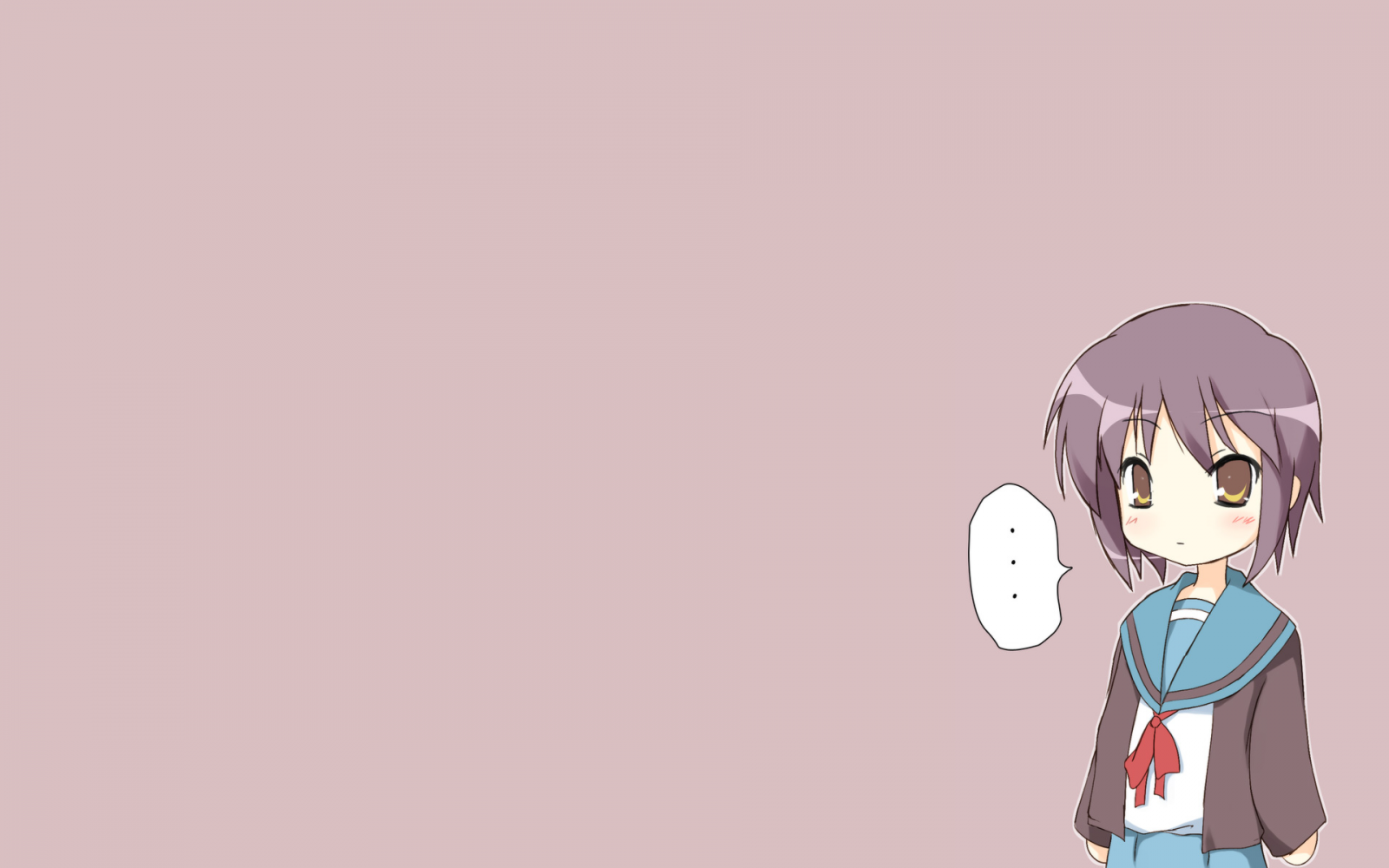 Nagato Yuki, Melancholie Haruhi Suzumiya, anime dívky, anime