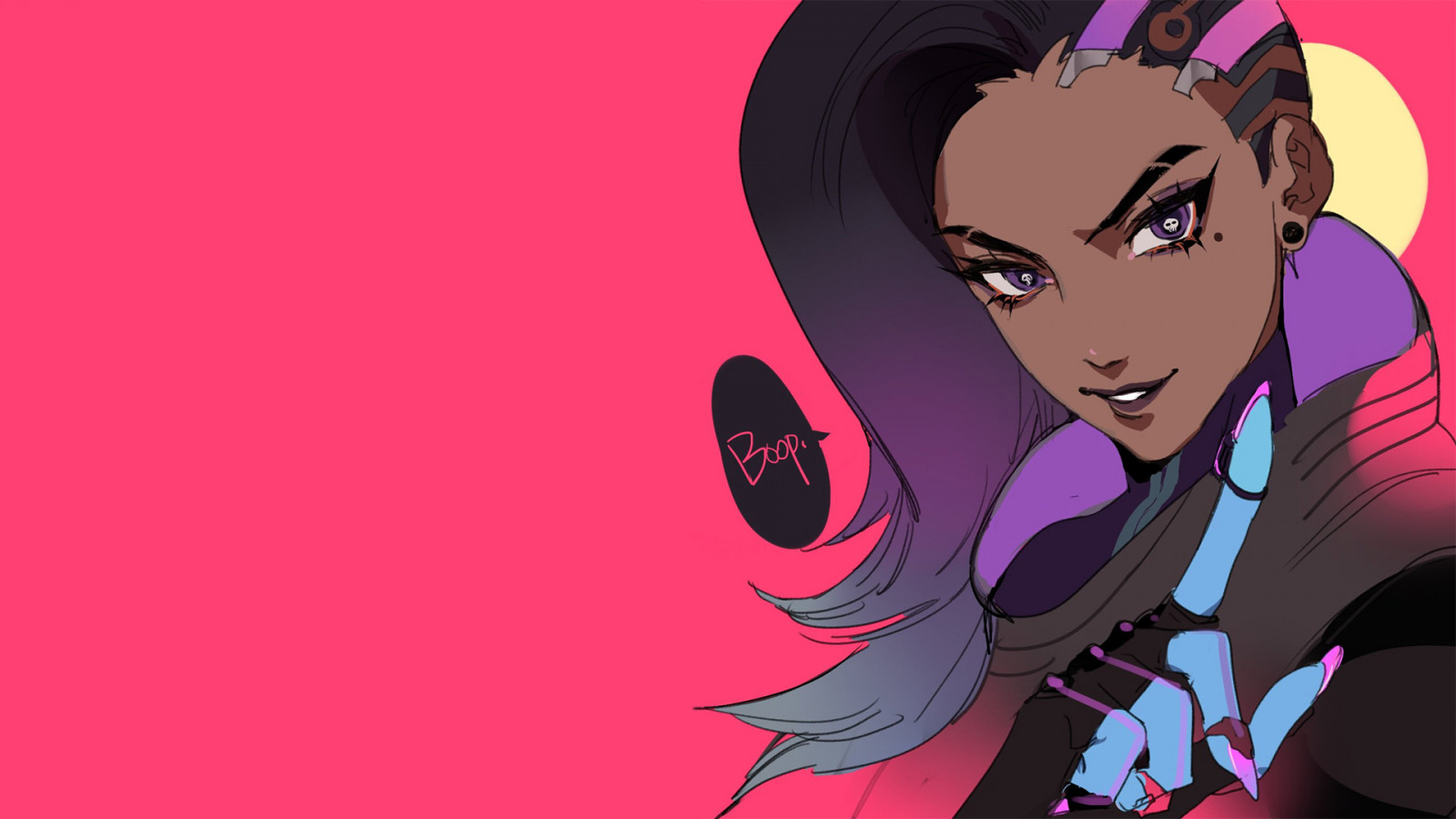 Wallpaper : Sombra Overwatch 1920x1080 - compotek - 1310163 - HD