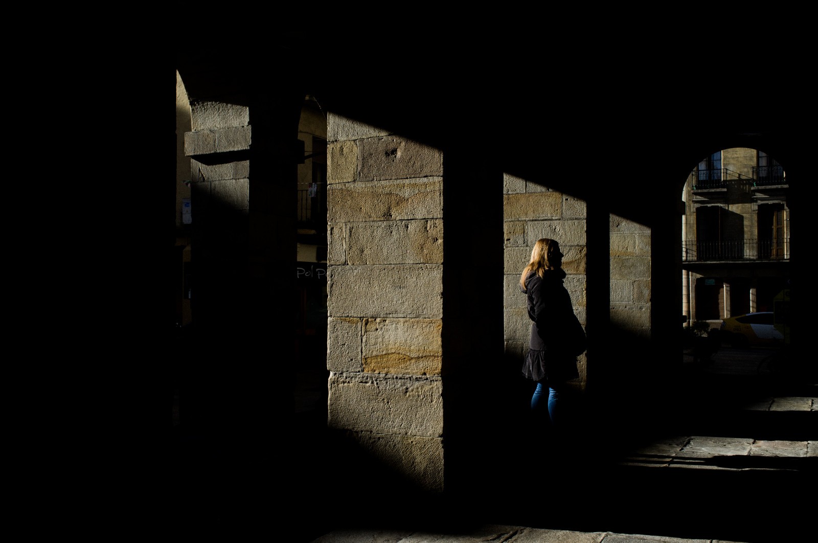 okno, noc, architektura, budova, nebe, stín, 35MM, půlnoc, úhel, Durango, světlo, osvětlení, barva, fuji, tma, streetphotography, x100, jev, jontxufernandez, basquestreetphotography