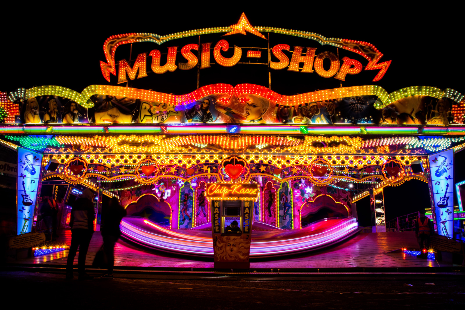 světla, pouliční osvětlení, park, fotografování, dlouhé expozice, Německo, kolotoč, struktura, Němec, veletrh, festival, představení, rekreace, hudební divadlo, rekreaci ve volné přírodě, zábavní park, zábavní jízda