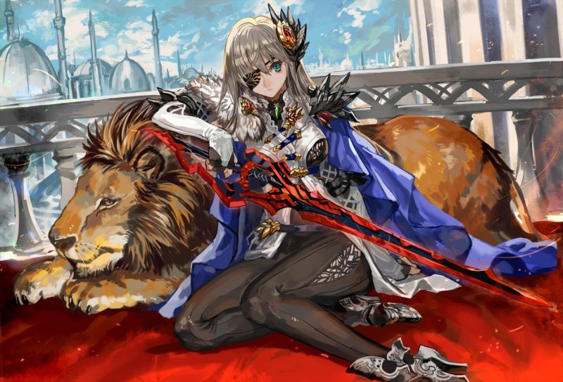 1471x1000 px,anime tytöt,leijona