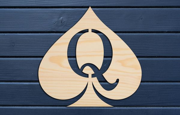 back,wall,Queen of Spades,logo,blue wall,blue background