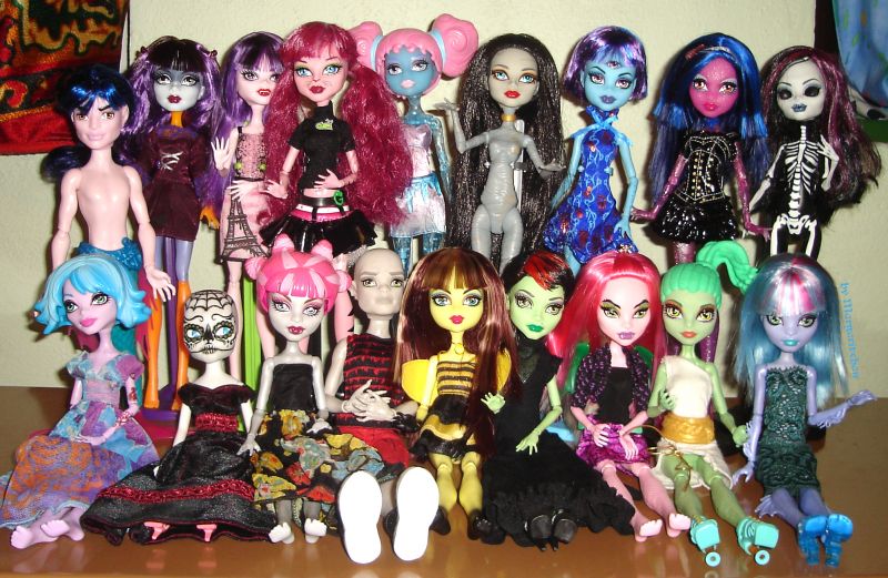 lyserød, dukke, mode, Legetøj