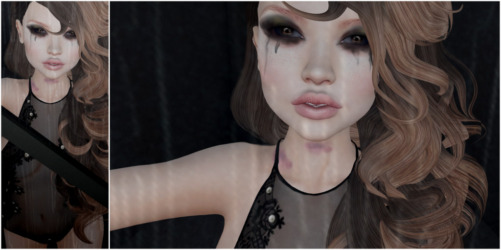 applicatori, scopa, nero, blasfemo, buio, moda, omaggio, groupgifts, hickeytattoov2, lepunk, trucco, maglia, messyeyeshadow, saldi, scandalizzare, seconda vita, stile, taisijaeyesdark, whorecouturefair7, SL, 2life, ragazza, occhi, ombretto, tatuaggio, contusioni, body, capelli, femmina