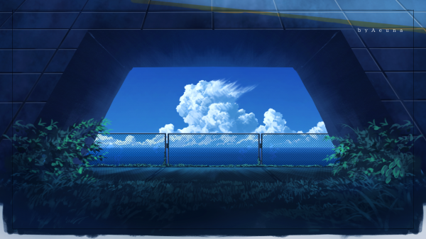 Aeuna,digital art,artwork,illustration,landscape,clouds