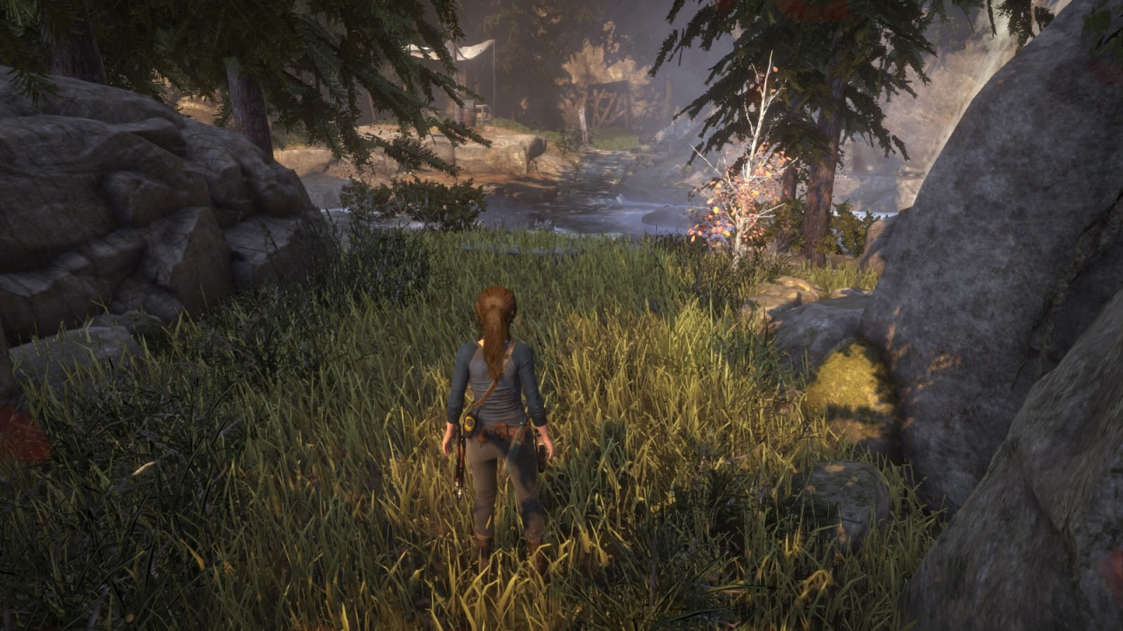 ป่า, เพลย์สเตชั่น 4, ถิ่นทุรกันดาร, ป่า, Lara Croft, Tomb Raider, พื้นที่ชุ่มน้ำ, ภูมิประเทศ, ภาพหน้าจอ, ถิ่นที่อยู่, สภาพแวดล้อมทางธรรมชาติ