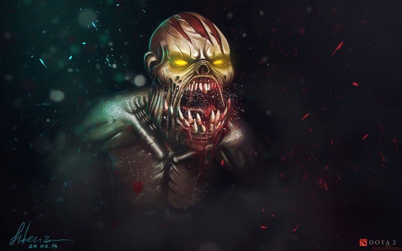 Dota 2, lifestealer, UMĚNÍ, tma, ilustrace, prostor Dota 2, lifestealer, UMĚNÍ, tma, ilustrace, prostor