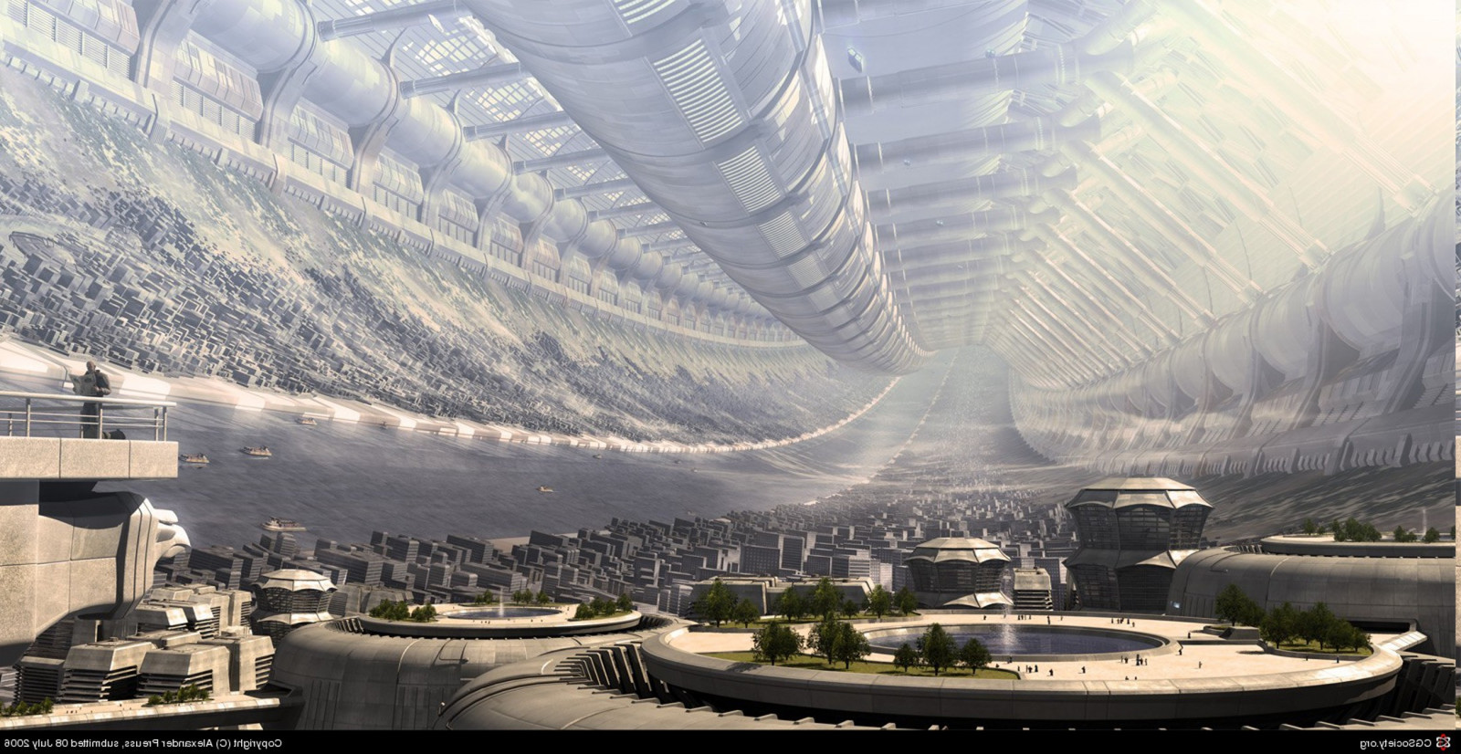 digitální umění, panoráma města, architektura, odraz, fotografování, mrakodrap, sci-fi, stadión, struktura, aréna, mezník, Atmosféra Země, sportovní dějiště, letecké snímkování, 2200x1136 px