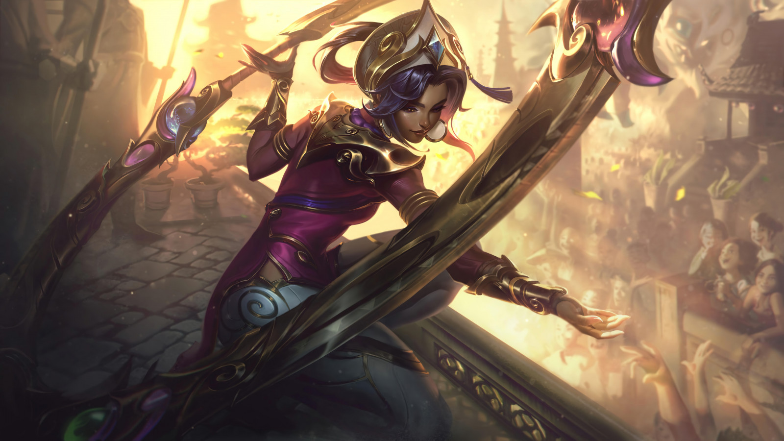 壁纸 : Qiyana League of Legends, Lunar Guardian League of Legends, 英雄联盟
