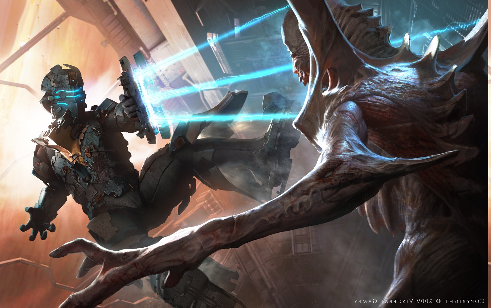 1593x1000 px, Mrtvý prostor, Isaac Clarke