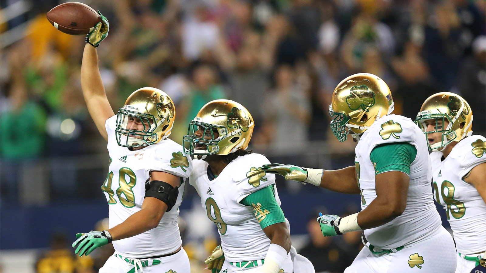1920x1080 px, college, dame, fighting, football, irish, notre