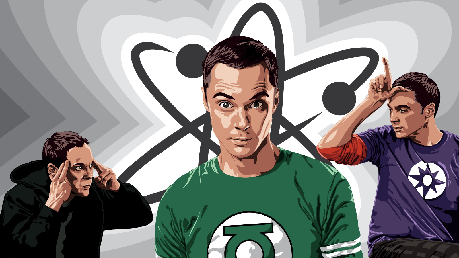 ilustrace, kreslená pohádka, značka, Teorie velkého třesku, Sheldon Cooper
