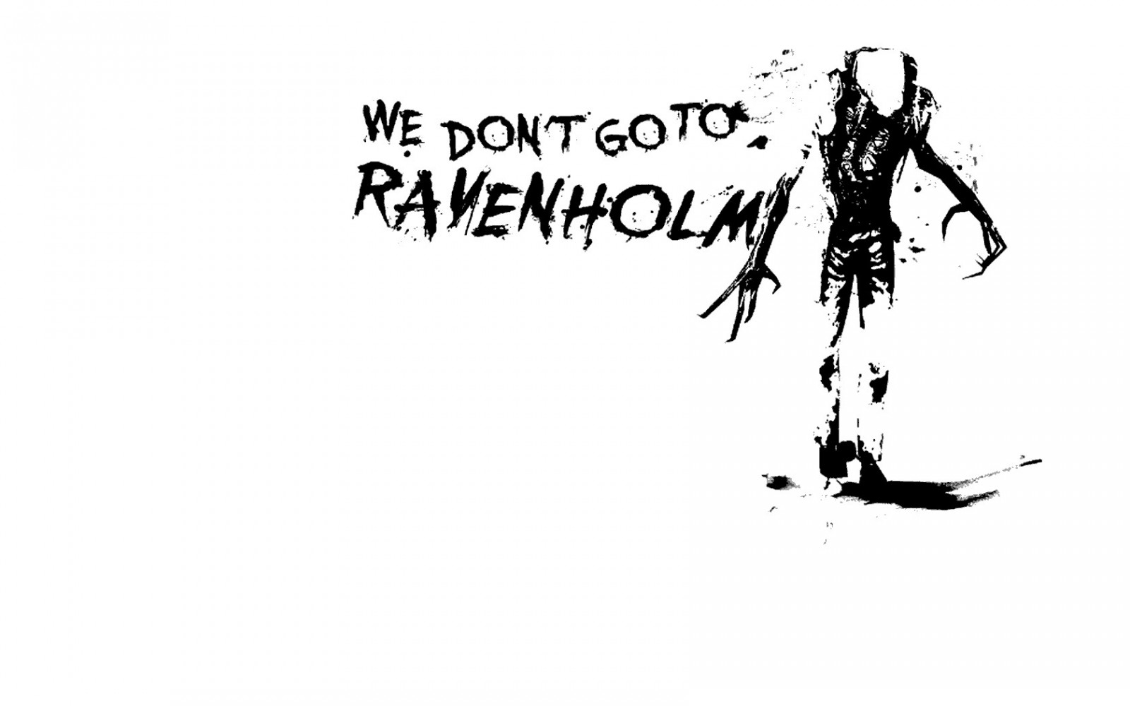 drawing, illustration, cartoon, Half Life 2, Ravenholm, line, sketch, font