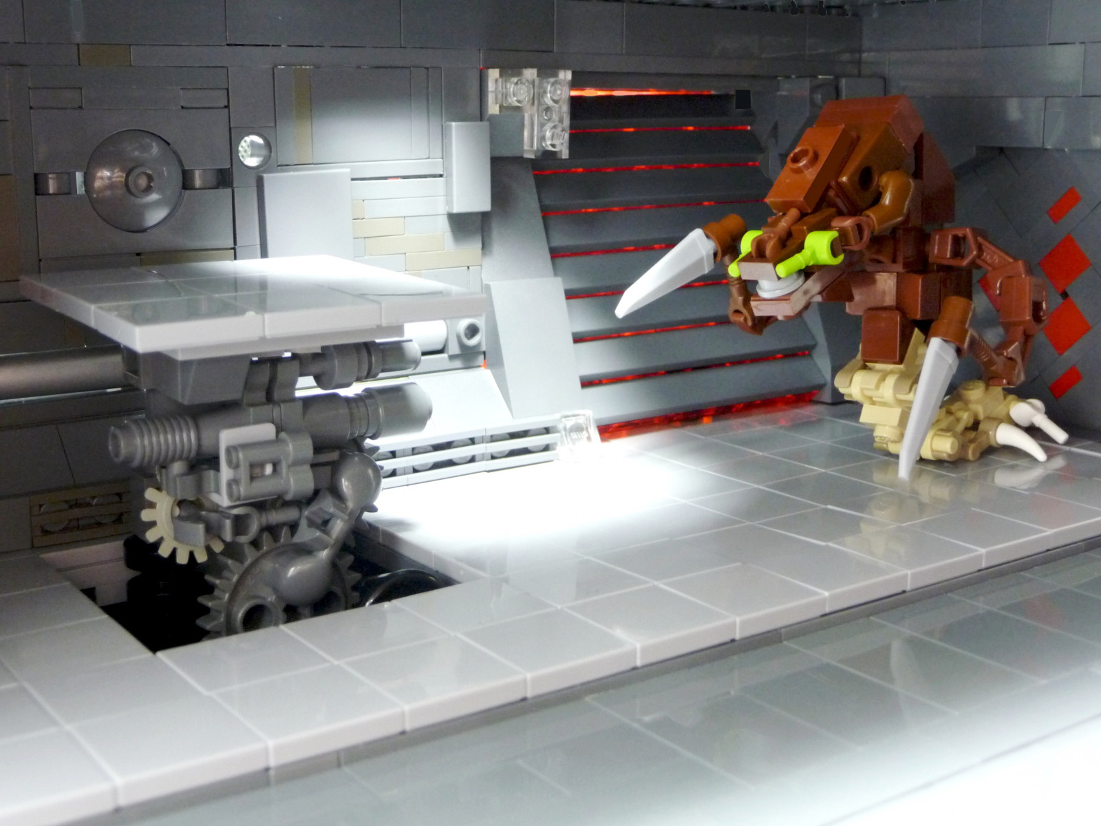 pistole, LEGO, instalace, StarCraft, past, moc, Zergové, hydralisk