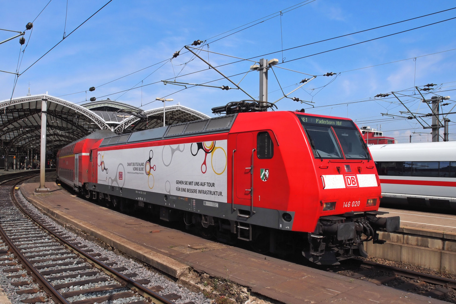 železnice, cestovat, stanice, vlak, Německo, d, Eisenbahn, kolejnice, železnice, bahnhof, vlaky, Koln, Olympus, db, vlakové nádraží, Etrain, bahn, železnice, trein, železnice, stopa zvěře, Duitsland, E5, Spoorwegen, treinen, twop, Ferrovia, Keulen, Elok, werbelok, Br146, clickcamera, Jalalspagestransportationalbum, Peters452002