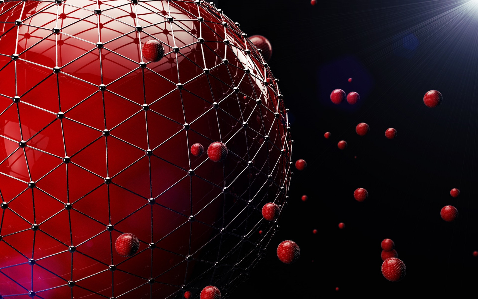 추상, 3D, 빨간, 구체, 기하학, 조직, 원, 시네마 4D, 공, 빛, 모양