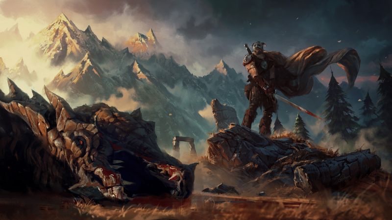วีดีโอเกมส์, ศิลปะจินตนาการ, งานศิลปะ, Elder Scrolls V Skyrim, ตำนาน, ภาพหน้าจอ วีดีโอเกมส์, ศิลปะจินตนาการ, งานศิลปะ, Elder Scrolls V Skyrim, ตำนาน, ภาพหน้าจอ