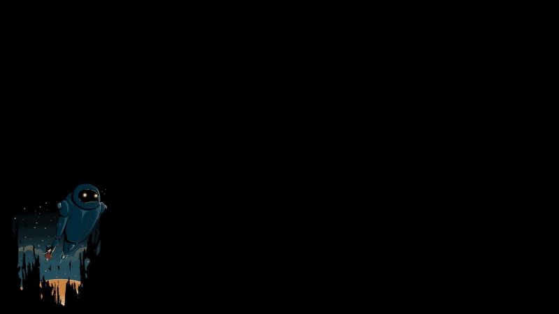 nat, robot, minimalisme, lys, mørke, skærmbillede nat, robot, minimalisme, lys, mørke, skærmbillede