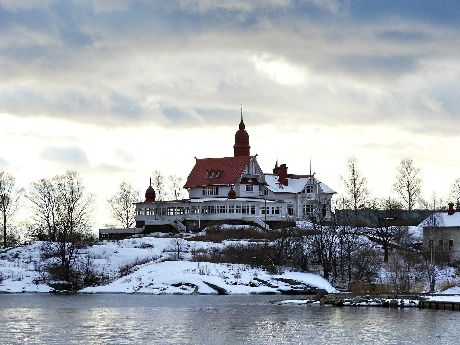ทะเล, ท้องฟ้า, หิมะ, เมฆ, ฟินแลนด์, เกาะ, ร้านอาหาร, เฮลซิงกิ, klippan, ravintola