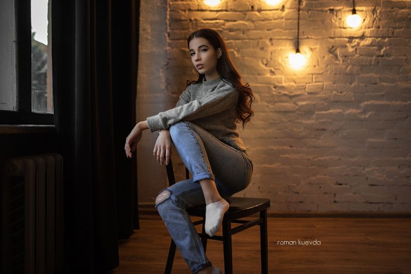 sedící, model, krása, dívka, focení sedící, model, krása, dívka, focení
