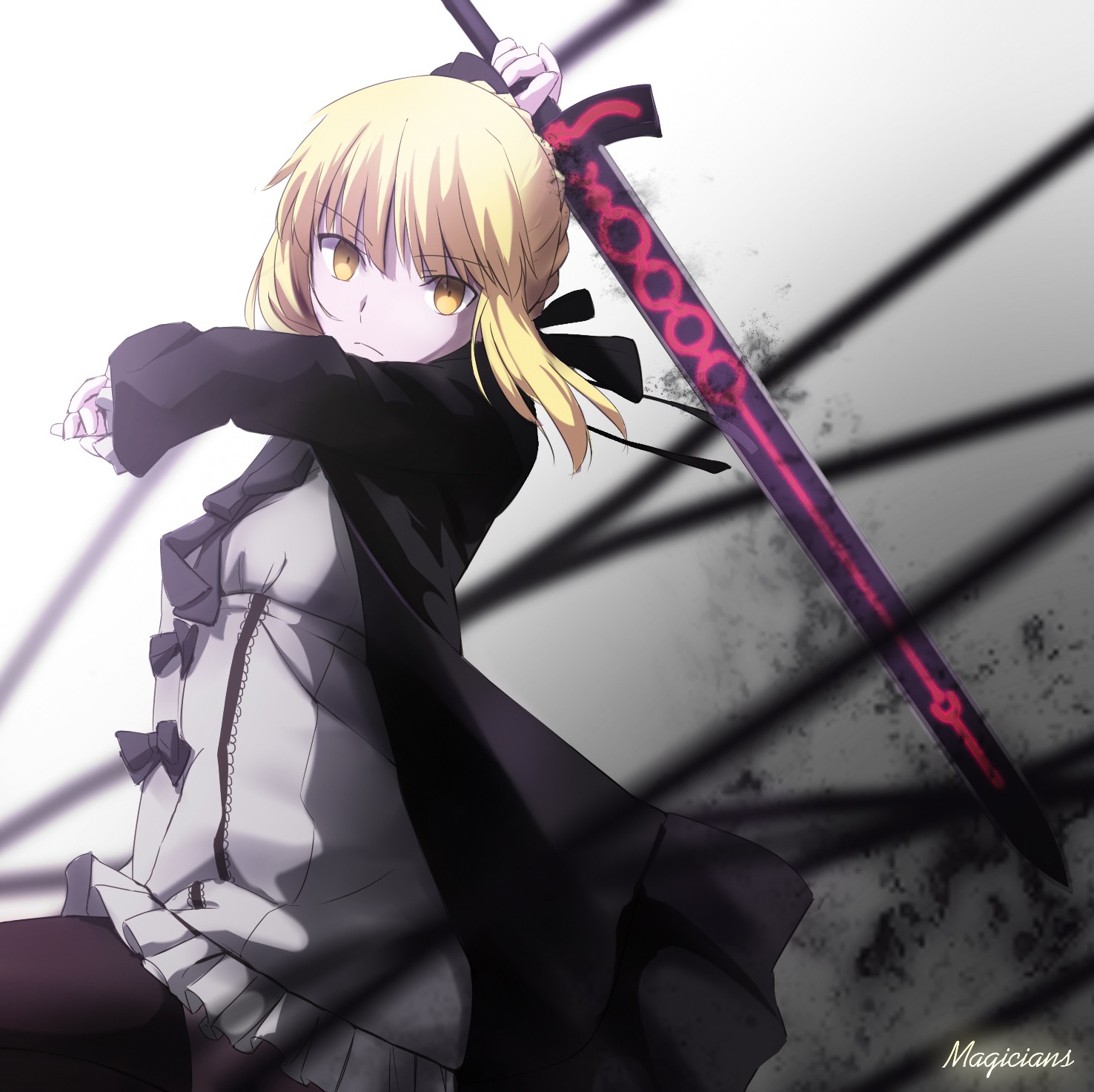 Anime, Schwert, Säbel, Schicksalsreihe, Saber Alter, Mangaka