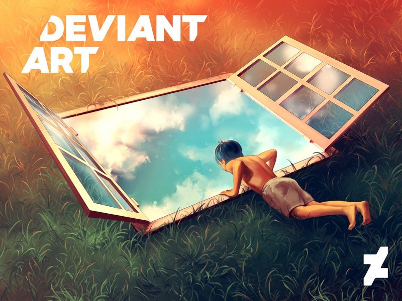 ilustrace, umělecká díla, DeviantArt, okno, děti, plakát
