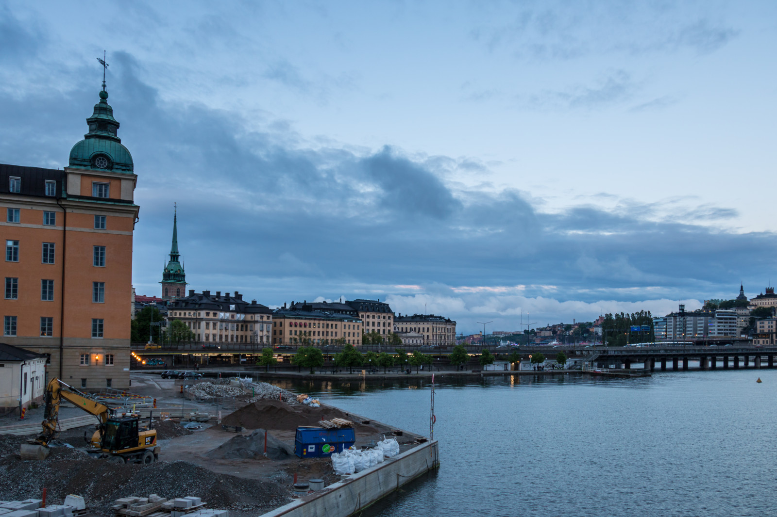 moře, město, panoráma města, budova, odraz, vozidlo, panoráma, večer, věž, pobřeží, řeka, přístav, město, panoráma, Stockholm, soumrak, centrum, bluehour, byggnad, bl timmen, attackfoto, attackfoto7, mezník, urban area, vodní, lidské osídlení