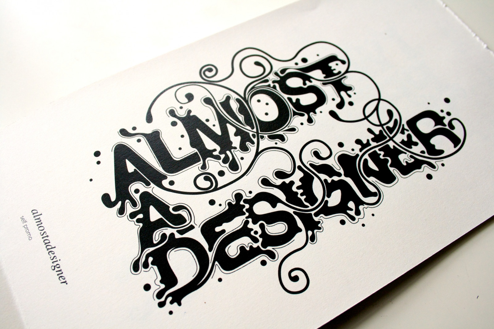 typografie, rezervovat, ruční, portfolio, selfpromo