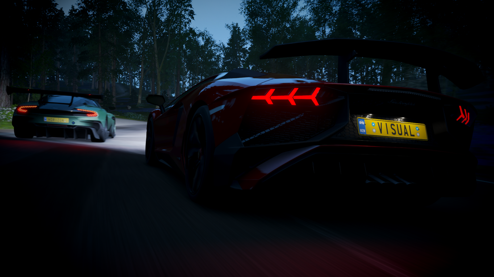 автомобиль, Forza Horizon 4, лес, Дорога