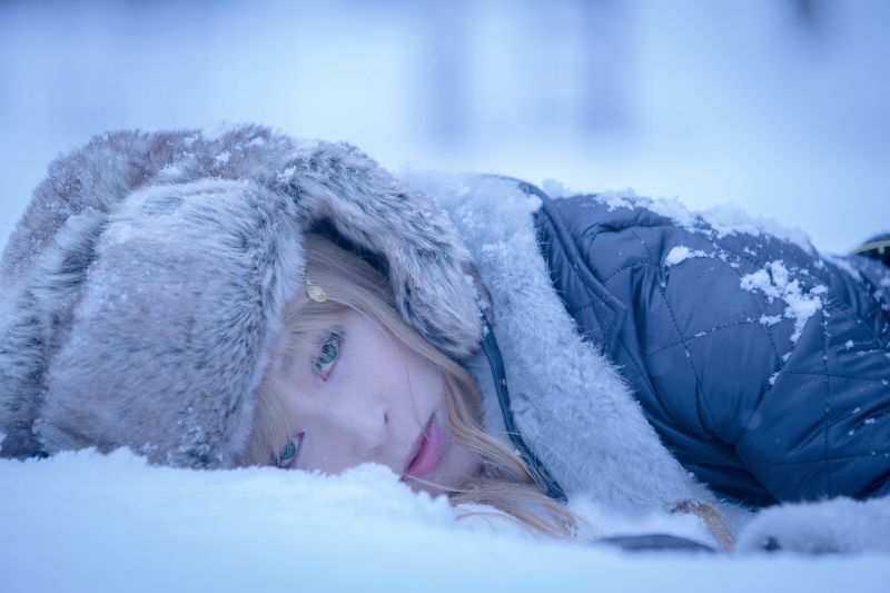 ženy venku, ženy, model, asijský, sníh, zima ženy venku, ženy, model, asijský, sníh, zima