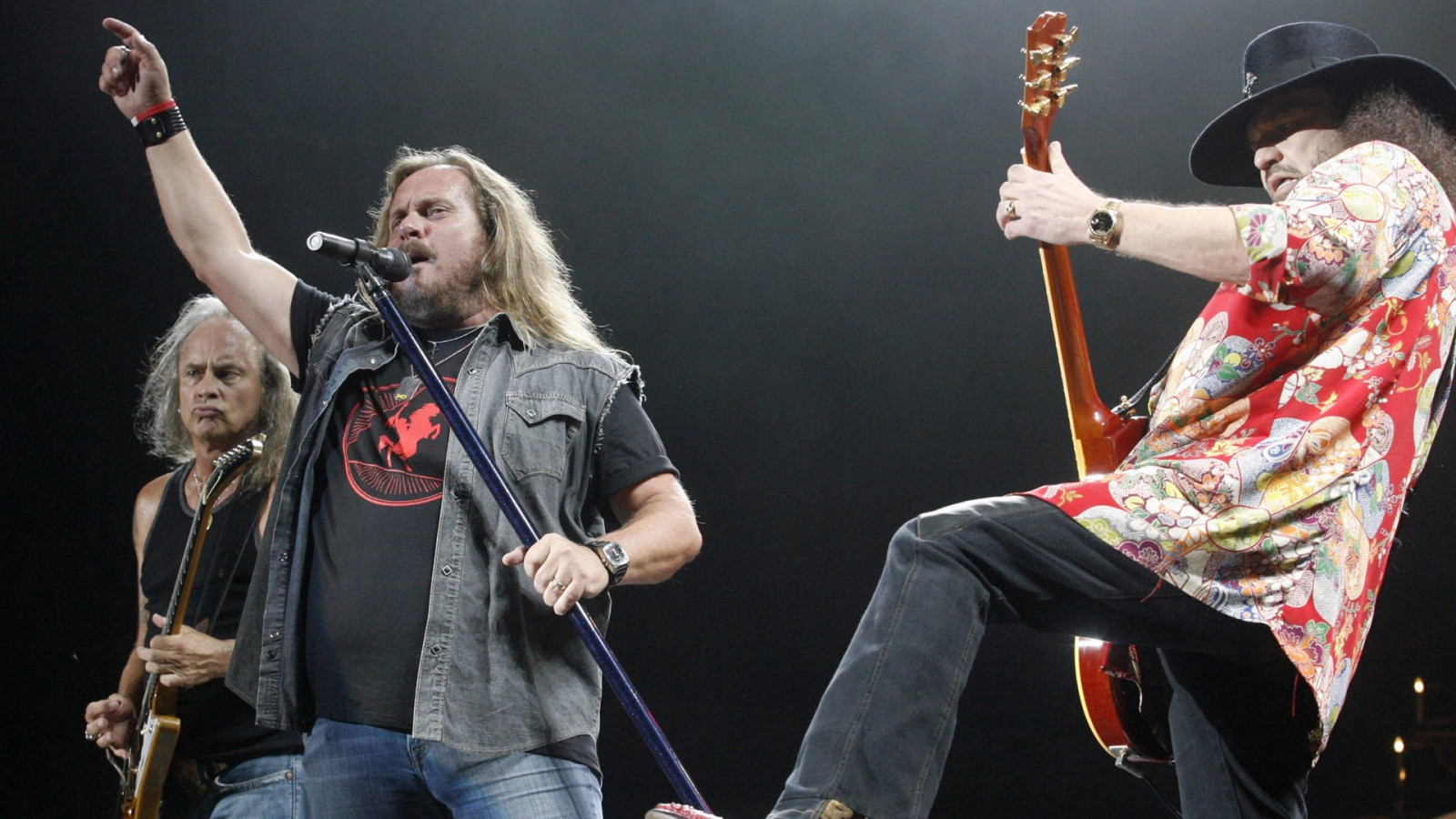 Lynyrd Skynyrd, kapela, show, scéna, mikrofon