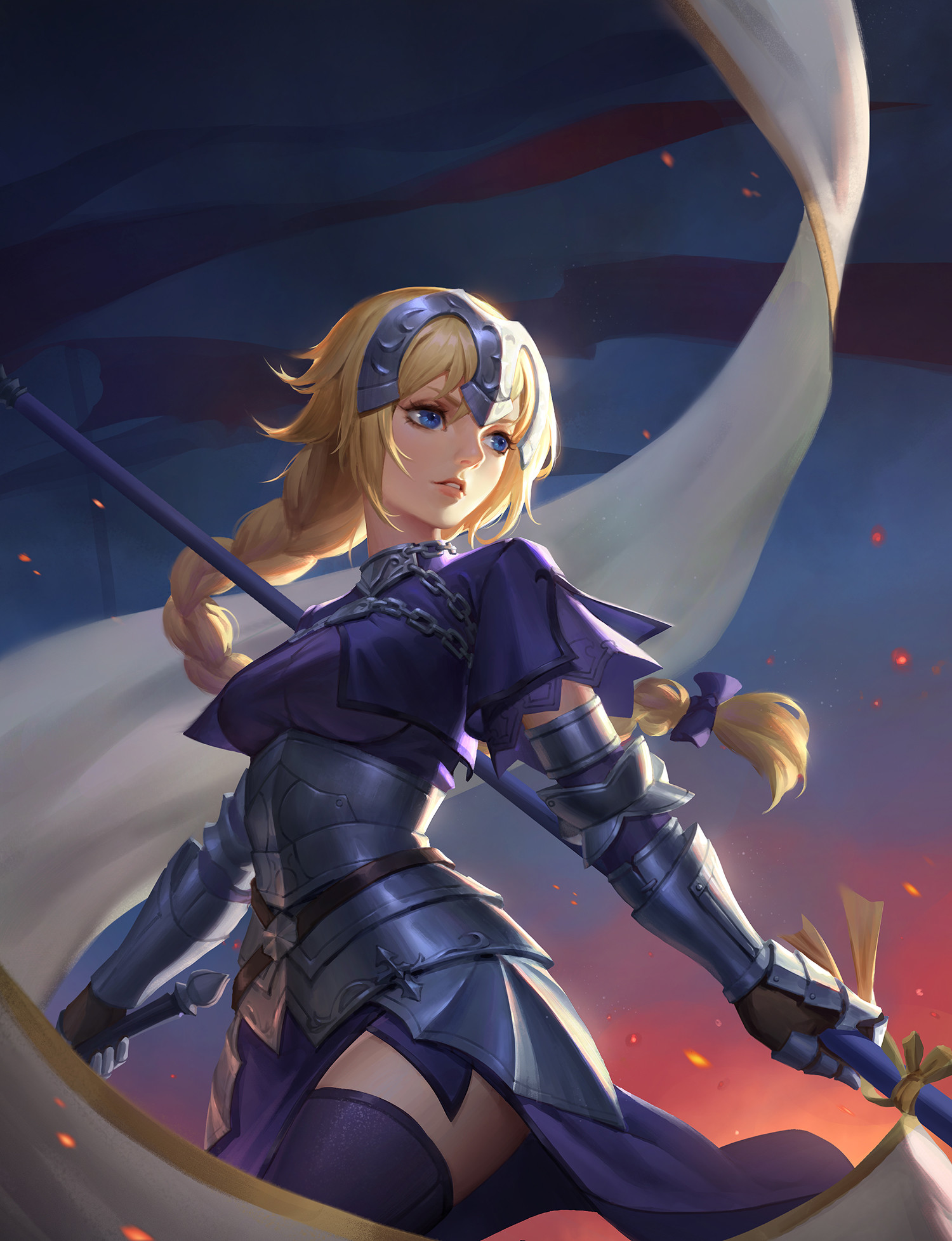 Wallpaper : warrior, knight, Ruler Fate Apocrypha, Fate Series, Fate ...