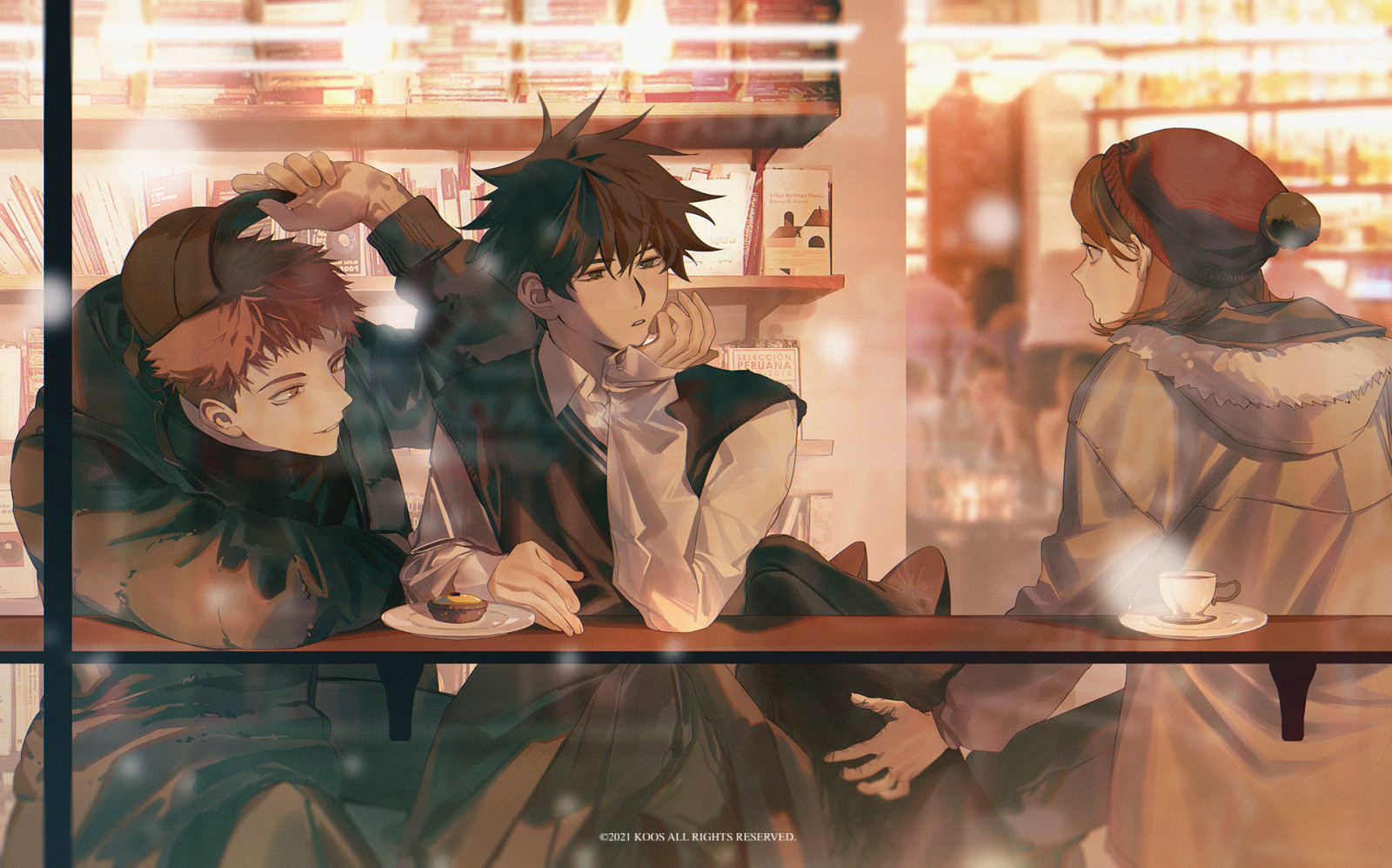 anime, anime dívky, Jujutsu Kaisen, anime kluci, čepice