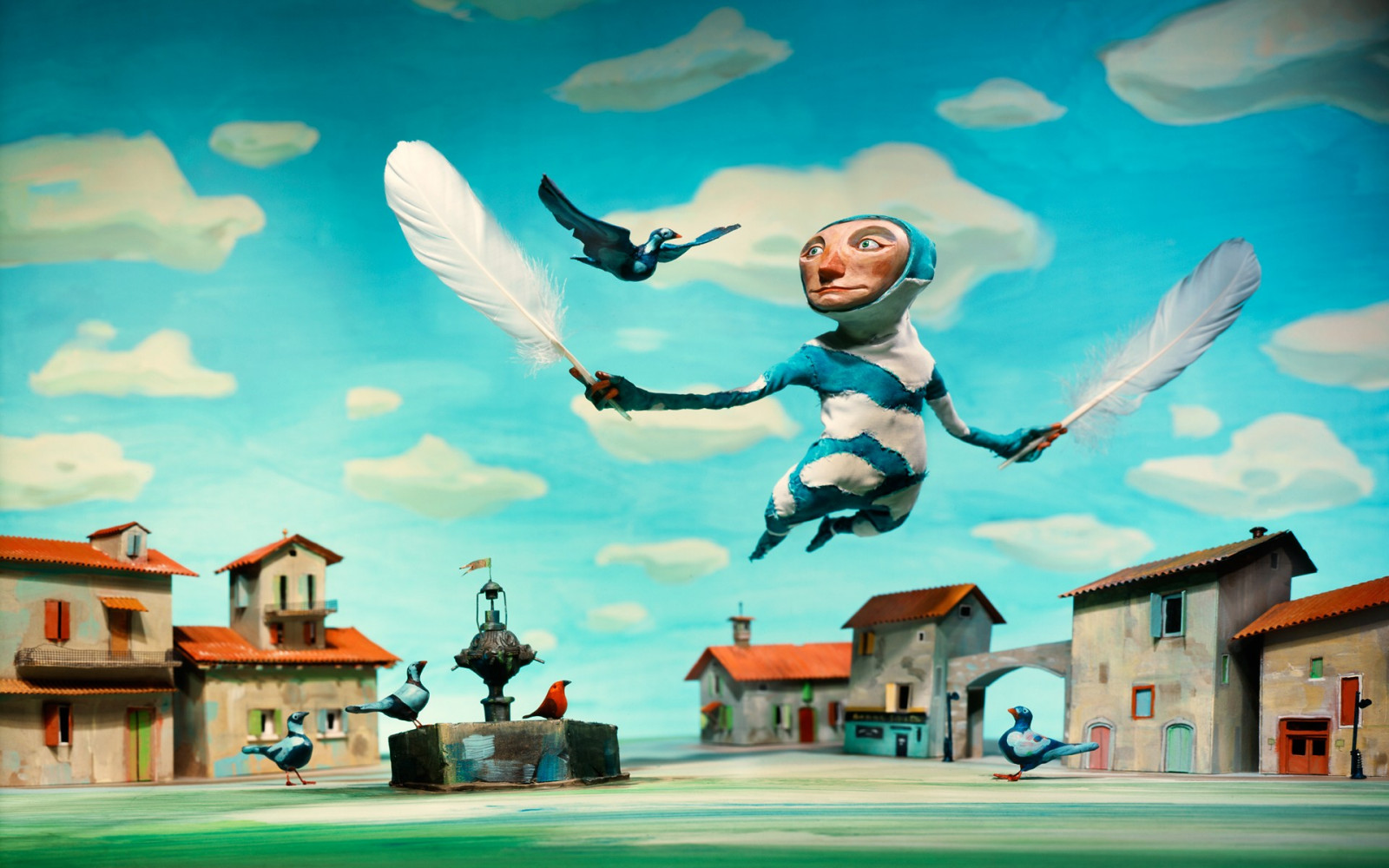 illustration, Microsoft Windows, Windows 7, mural, claymation, ART, screenshot, computer wallpaper