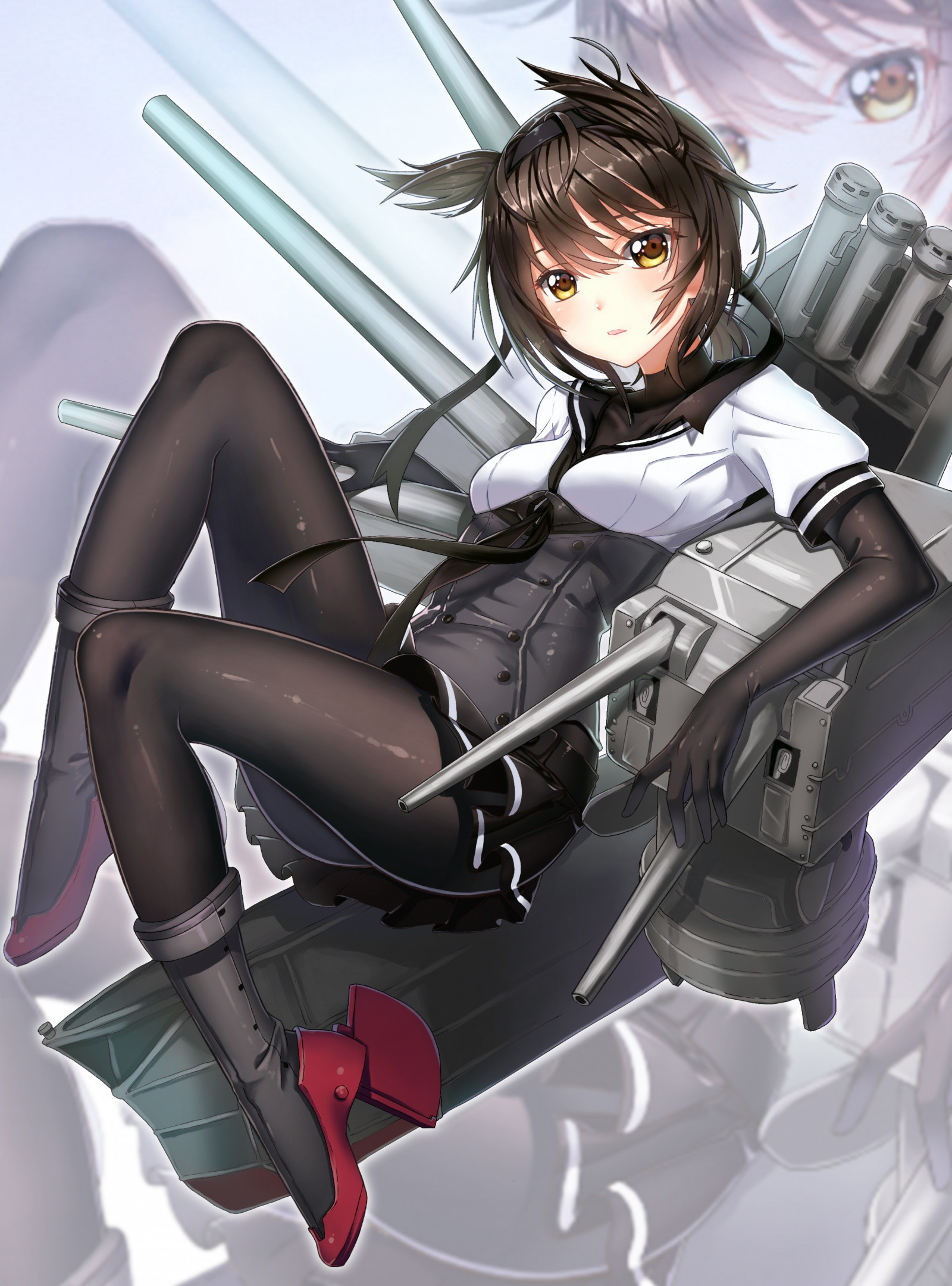 anime, anime dívky, krátké vlasy, Kantai Collection, podpatky, komiks, oblečení, Hatsuzuki KanColle, kostým, mecha, mangaka