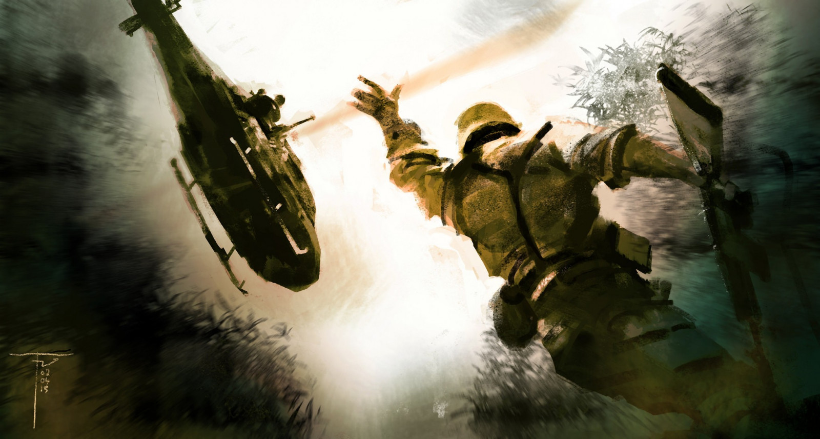 2048x1096 px, artwork, soldier