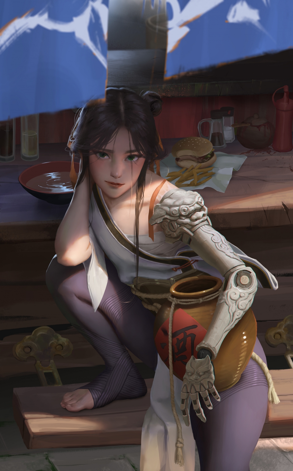 Dziewcząt anime, Patrząc na widza