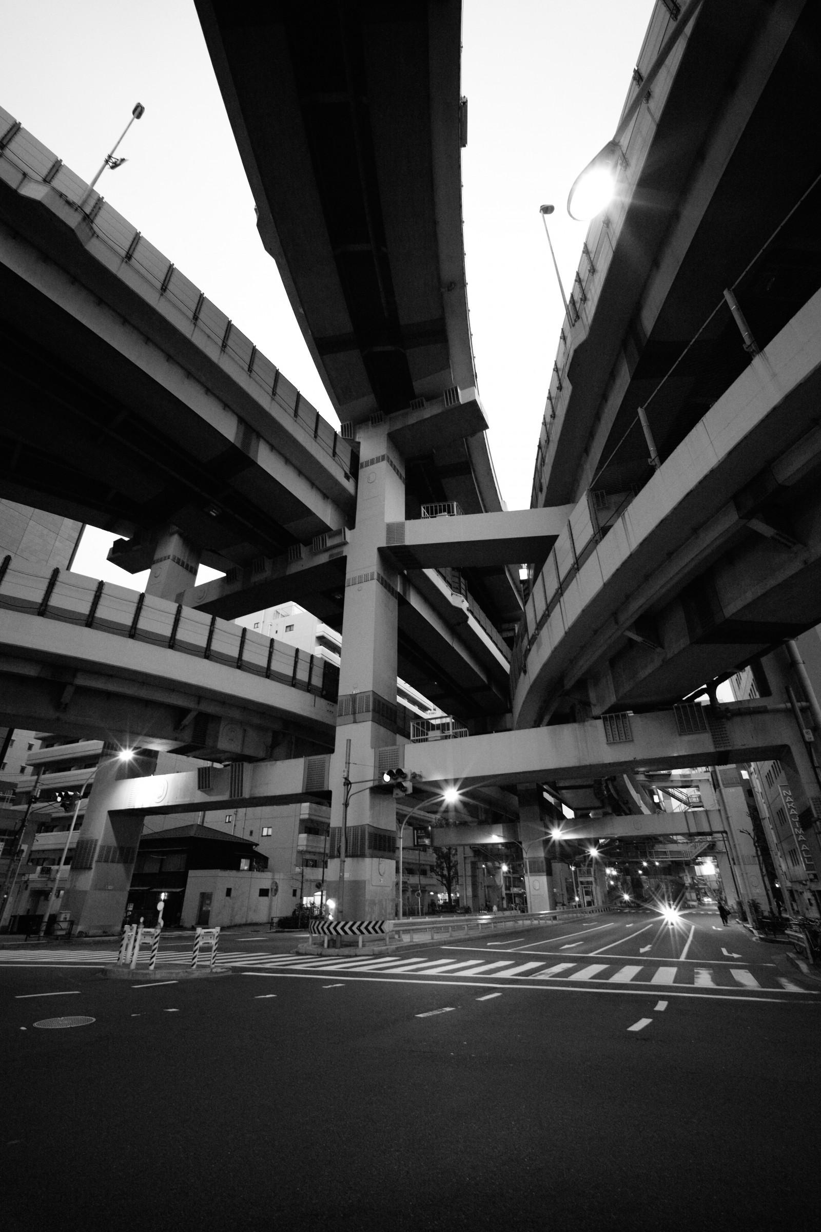 bílý, Černá, černobílý, noc, fotografování, minout, Leica, metropole, Tokio, M, světlo, tělesné, tvar, tma, Hakozaki, Jct, leicam, typ240, SWH, swh15mm, superwideheliar, voigtla nder, superwideheliar15mm, hakozakijunction, Černý a bílý, monochromatické fotografování, veřejná doprava