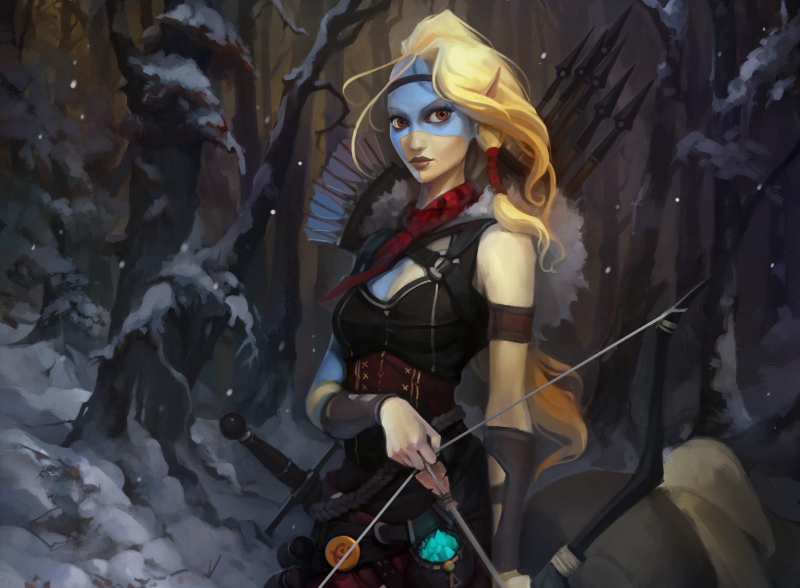 fantasy umění, anime, Banner Saga, Snímek obrazovky