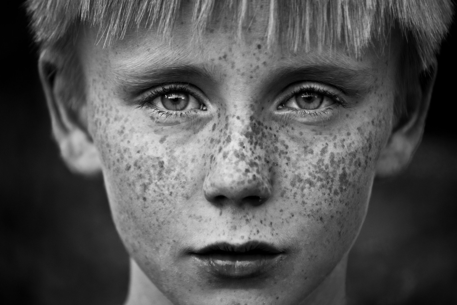 Wallpaper boy, bw, kid, eyes, brother, freckles, nikond60