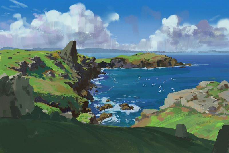 illustration, Montagnes, la nature, mer, baie, eau illustration, Montagnes, la nature, mer, baie, eau